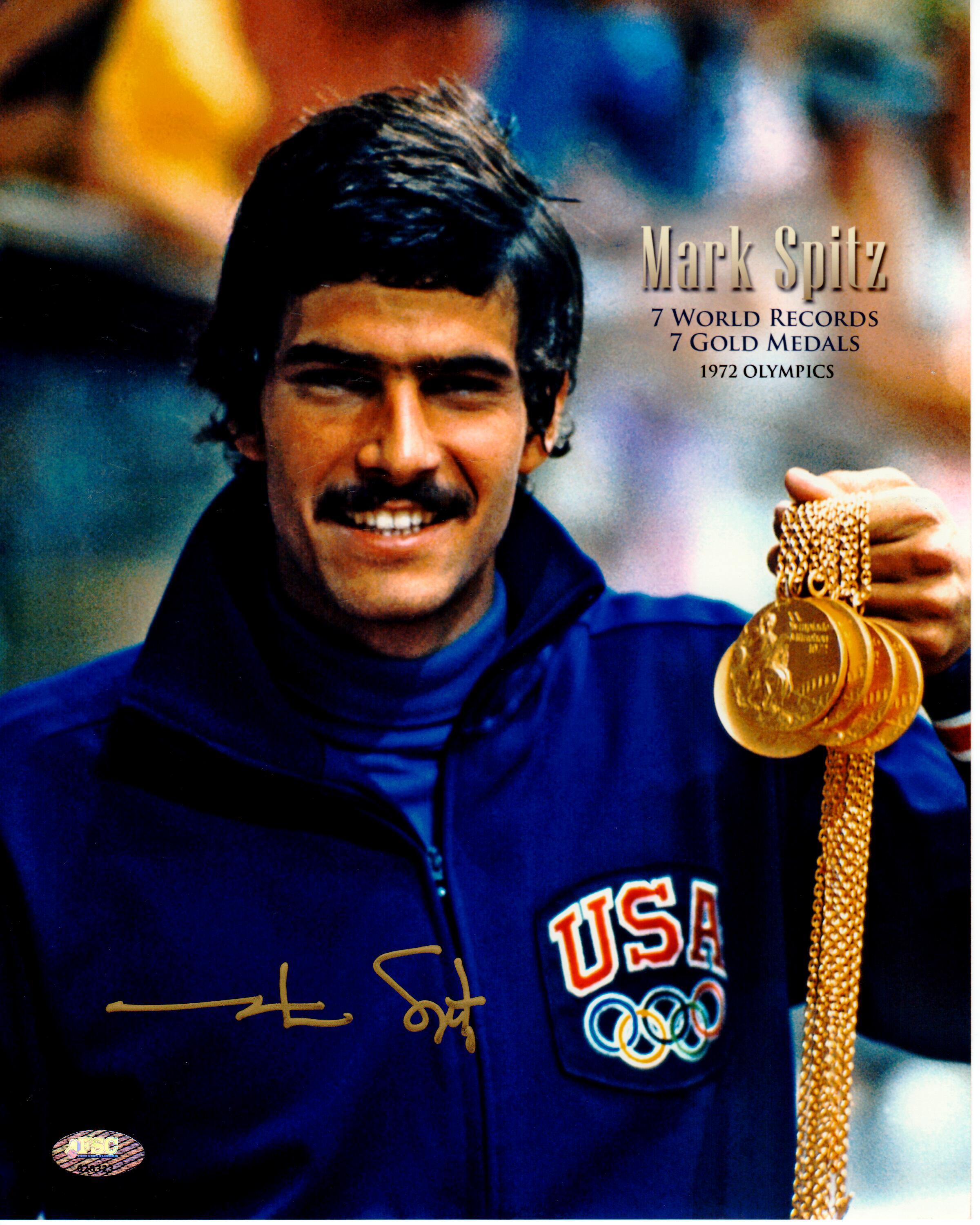 Mark Spitz Signed 1972 Olympics 8x10 Photo (FSC COA) at PristineAuction.com Mark Spitz Signed 1972 Olympics 8x10 Photo (FSC COA) at PristineAuction.com
