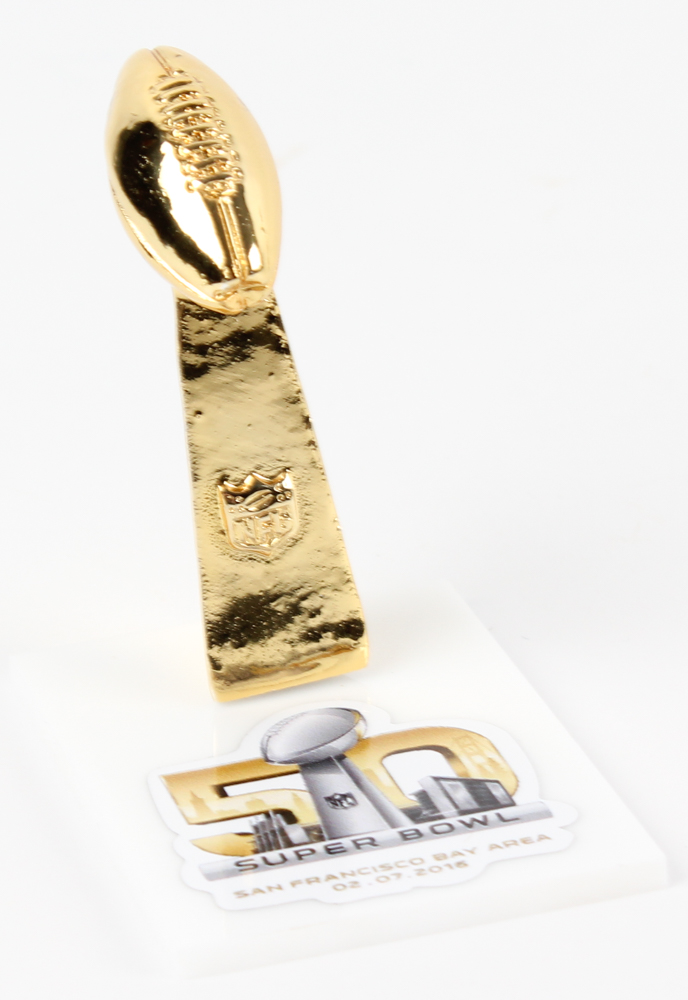 Mini Lombardi Trophy With Stand at PristineAuction.com Mini Lombardi Trophy With Stand at PristineAuction.com