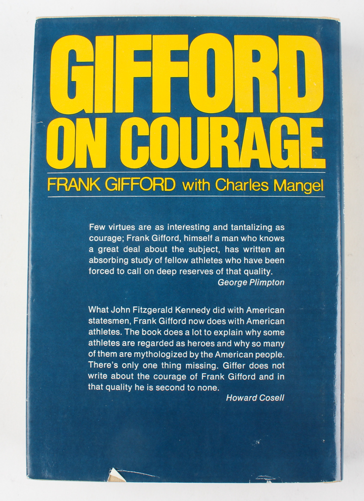 Frank Gifford Signed "Gifford On Courage" Hardcover Book (PSA COA) at PristineAuction.com Frank Gifford Signed "Gifford On Courage" Hardcover Book (PSA COA) at PristineAuction.com