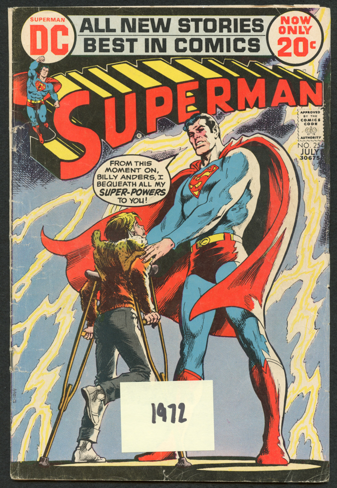 Superman Vintage 1972 DC Comic Book #254 at PristineAuction.com Superman Vintage 1972 DC Comic Book #254 at PristineAuction.com