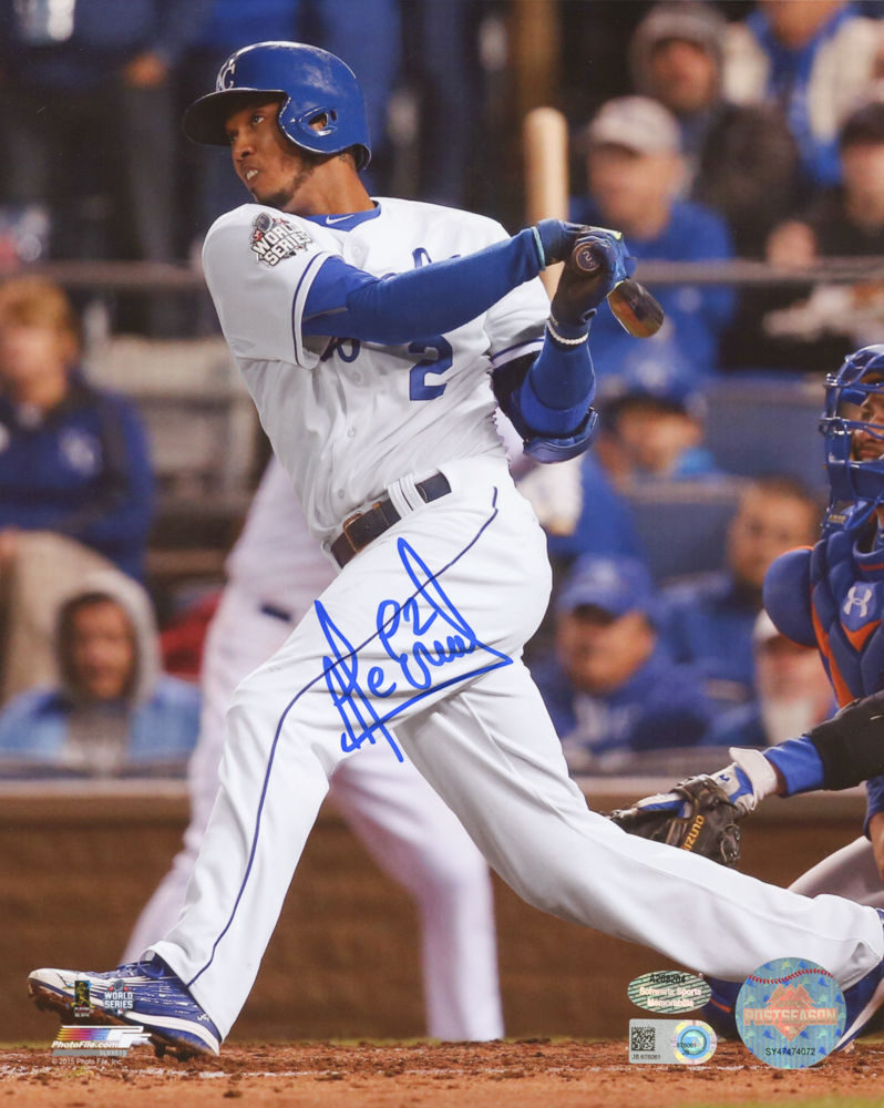 Alcides Escobar Signed Royals 8x10 Photo (Schwartz COA & MLB Hologram) at PristineAuction.com Alcides Escobar Signed Royals 8x10 Photo (Schwartz COA & MLB Hologram) at PristineAuction.com