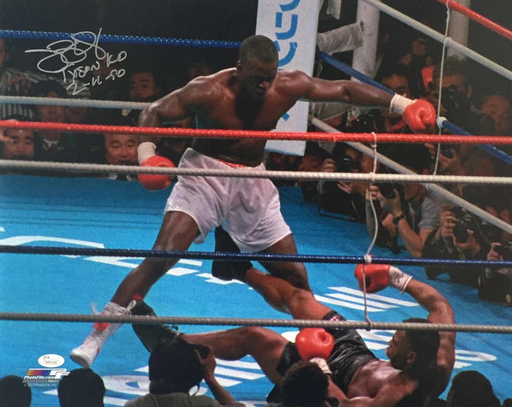 James "Buster" Douglas Signed 16x20 Photo Inscribed "Tyson KO" & "2-11-90" (JSA COA) at PristineAuction.com James "Buster" Douglas Signed 16x20 Photo Inscribed "Tyson KO" & "2-11-90" (JSA COA) at PristineAuction.com
