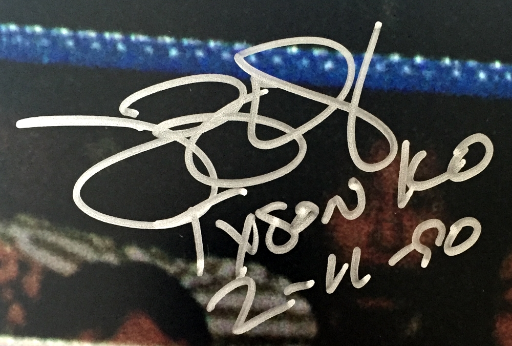 James "Buster" Douglas Signed 16x20 Photo Inscribed "Tyson KO" & "2-11-90" (JSA COA) at PristineAuction.com James "Buster" Douglas Signed 16x20 Photo Inscribed "Tyson KO" & "2-11-90" (JSA COA) at PristineAuction.com