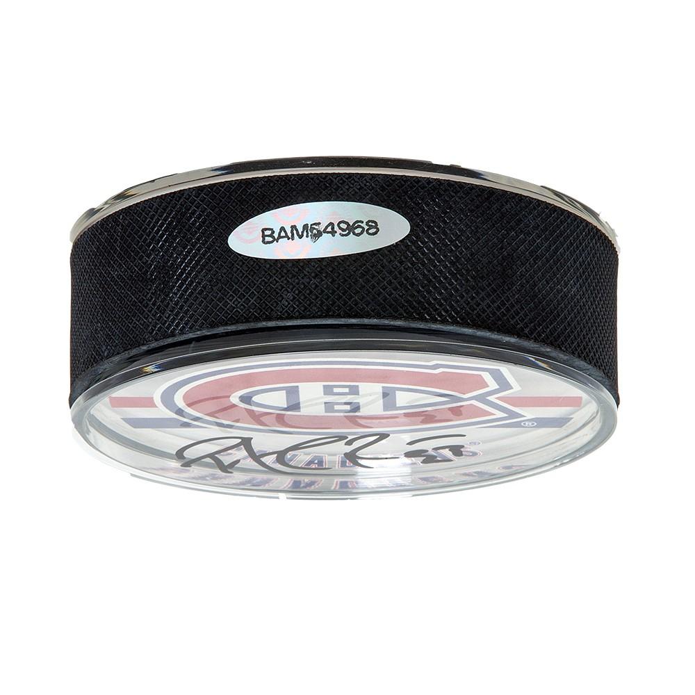 Patrick Roy Signed Montreal Canadiens Logo Hockey Puck (UDA COA) at PristineAuction.com Patrick Roy Signed Montreal Canadiens Logo Hockey Puck (UDA COA) at PristineAuction.com