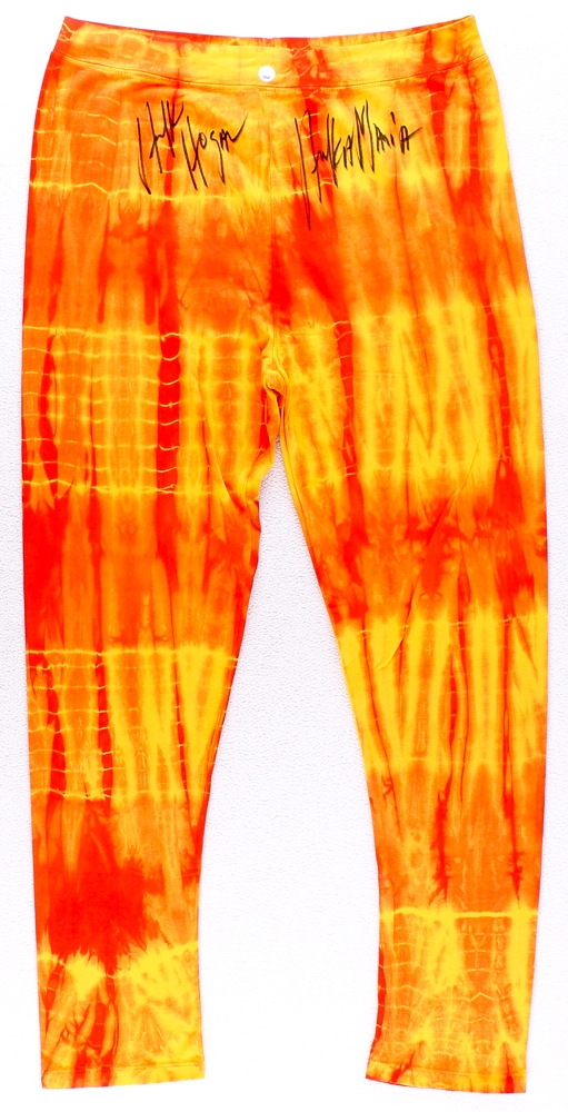 Hulk Hogan Signed Custom Wrestling Pants Inscribed "Hulkamania" (TSE) at PristineAuction.com Hulk Hogan Signed Custom Wrestling Pants Inscribed "Hulkamania" (TSE) at PristineAuction.com