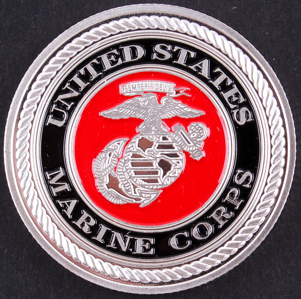 US Marine Corps 1 Oz Silver Coin at PristineAuction.com US Marine Corps 1 Oz Silver Coin at PristineAuction.com