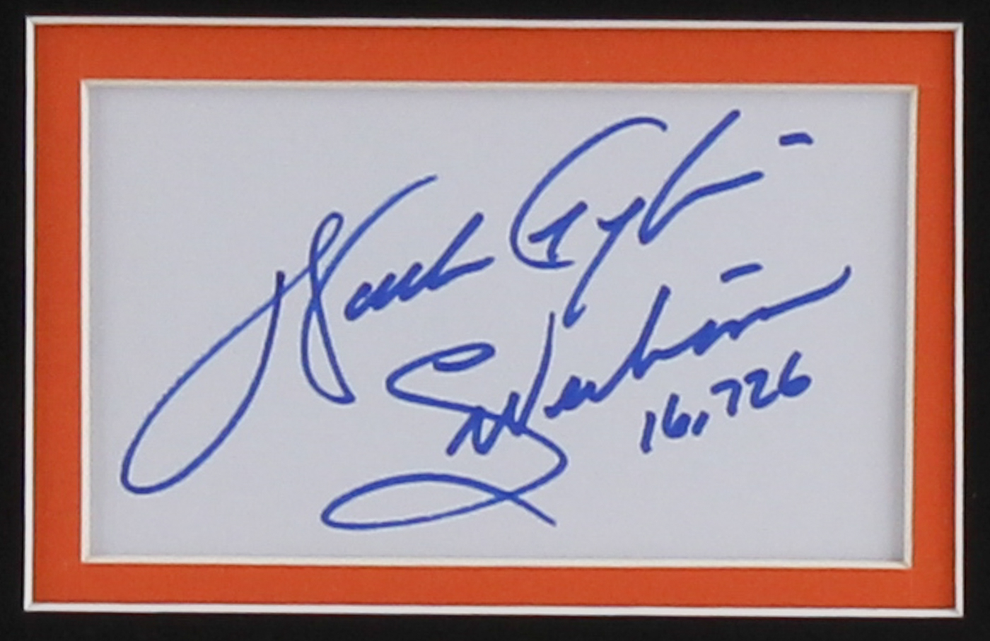 Walter Payton Signed Bears 35x39 Custom Framed Jersey Display Inscribed "Sweetness" & "16,726" (JSA COA) at PristineAuction.com Walter Payton Signed Bears 35x39 Custom Framed Jersey Display Inscribed "Sweetness" & "16,726" (JSA COA) at PristineAuction.com