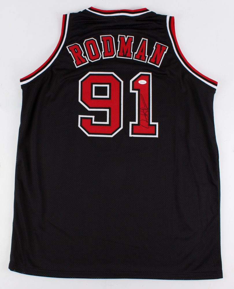 Dennis Rodman Signed Bulls Jersey (JSA COA) at PristineAuction.com Dennis Rodman Signed Bulls Jersey (JSA COA) at PristineAuction.com