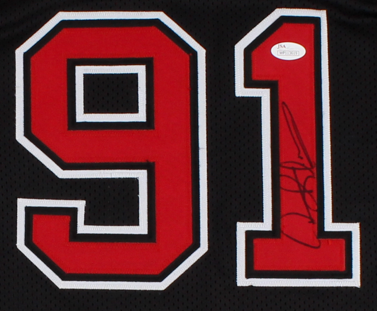 Dennis Rodman Signed Bulls Jersey (JSA COA) at PristineAuction.com Dennis Rodman Signed Bulls Jersey (JSA COA) at PristineAuction.com
