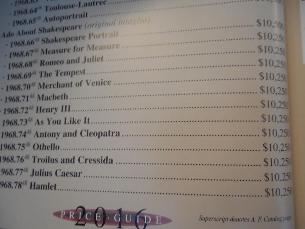 Salvador Dali Signed LE 1968 Much Ado About Shakespeare : Troilus and Cressida 12x16 Custom Framed Etchings on Rives Paper (PA LOA) at PristineAuction.com Salvador Dali Signed LE 1968 Much Ado About Shakespeare : Troilus and Cressida 12x16 Custom Framed Etchings on Rives Paper (PA LOA) at PristineAuction.com