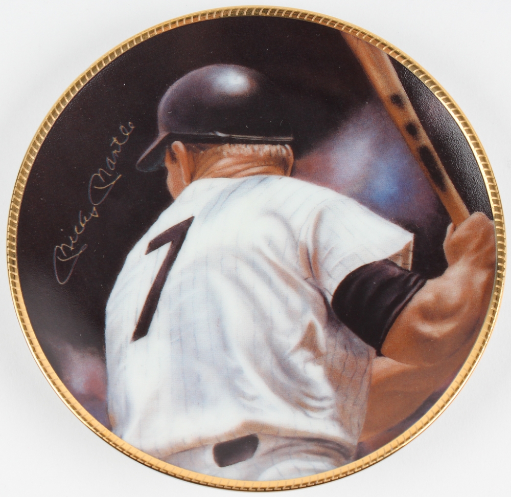 Mickey Mantle "Mick/7" Sports Impressions Mini Porcelain Plate