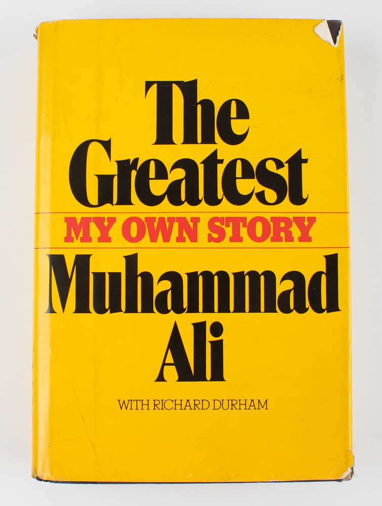 Muhammad Ali Signed "The Greatest My Own Story" Hardback Book Inscribed "The Greatest of All Time" (JSA ALOA) at PristineAuction.com Muhammad Ali Signed "The Greatest My Own Story" Hardback Book Inscribed "The Greatest of All Time" (JSA ALOA) at PristineAuction.com
