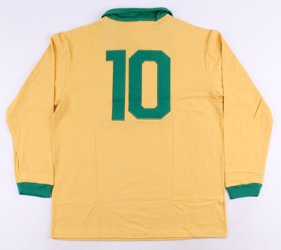 Pele Signed Brazil 1962 World Cup Finals Jersey with Rare Full-Name Signature "Edson = Pele" (PSA COA) at PristineAuction.com Pele Signed Brazil 1962 World Cup Finals Jersey with Rare Full-Name Signature "Edson = Pele" (PSA COA) at PristineAuction.com