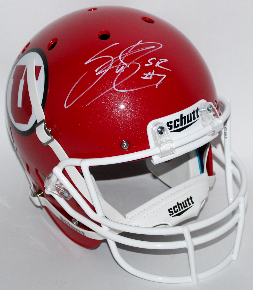 Steve Smith Sr. Signed Utah Utes Full-Size Helmet (Smith COA) at PristineAuction.com Steve Smith Sr. Signed Utah Utes Full-Size Helmet (Smith COA) at PristineAuction.com