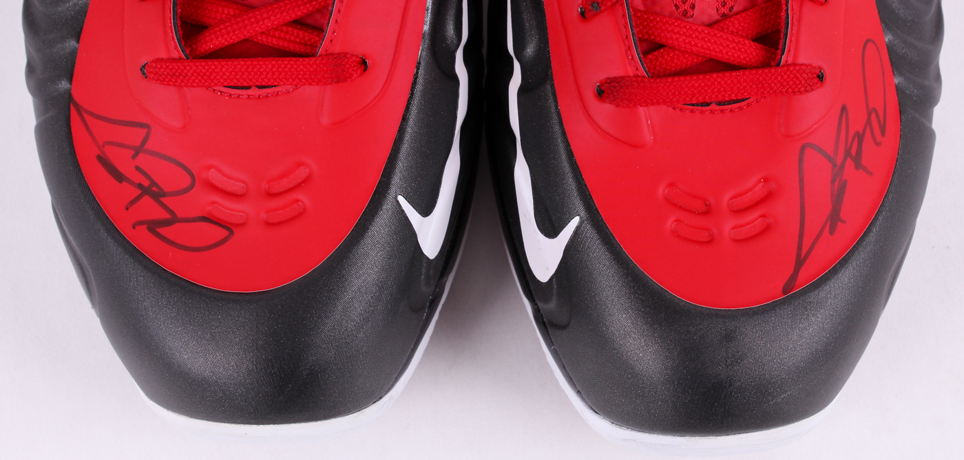 Chris Bosh Signed Pair of (2) Miami Heat Game-Used Basketball Shoes Inscribed "1-10 @ Portland" (Fanatics) at PristineAuction.com Chris Bosh Signed Pair of (2) Miami Heat Game-Used Basketball Shoes Inscribed "1-10 @ Portland" (Fanatics) at PristineAuction.com