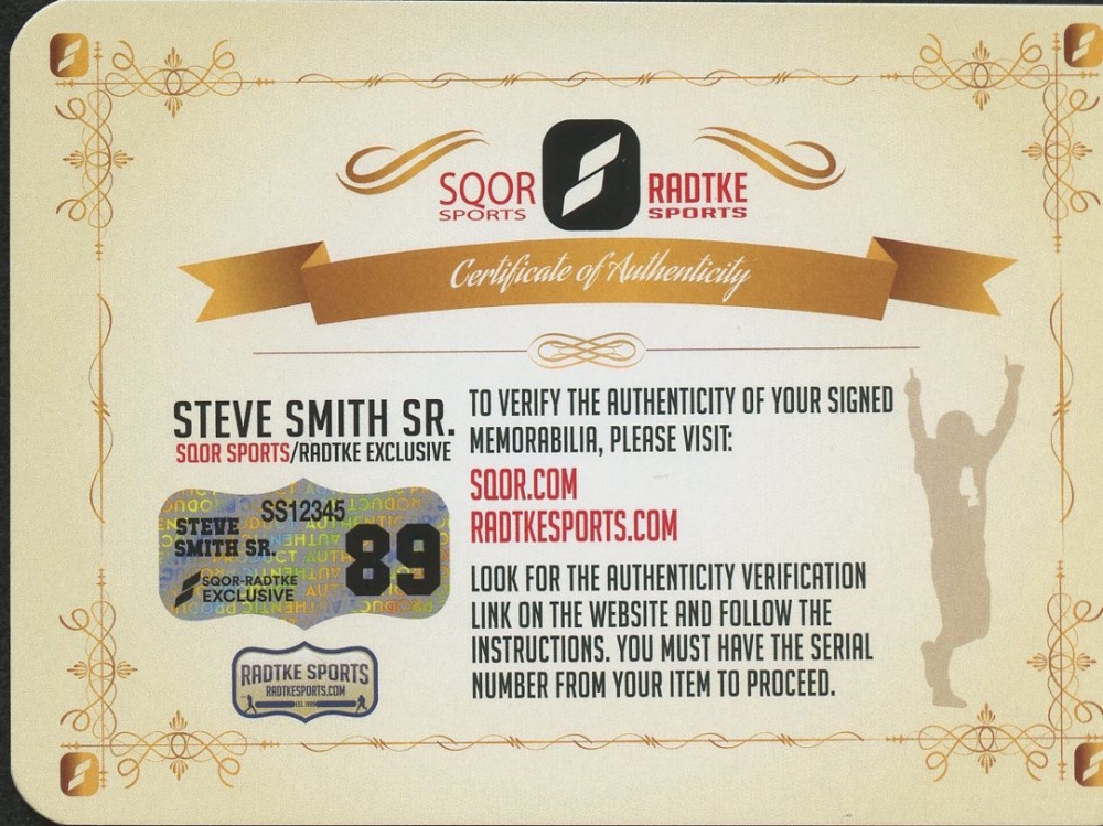 Steve Smith Sr. Signed Ravens Full Size Custom Matte White ICE Speed Helmet (Smith COA) at PristineAuction.com Steve Smith Sr. Signed Ravens Full Size Custom Matte White ICE Speed Helmet (Smith COA) at PristineAuction.com