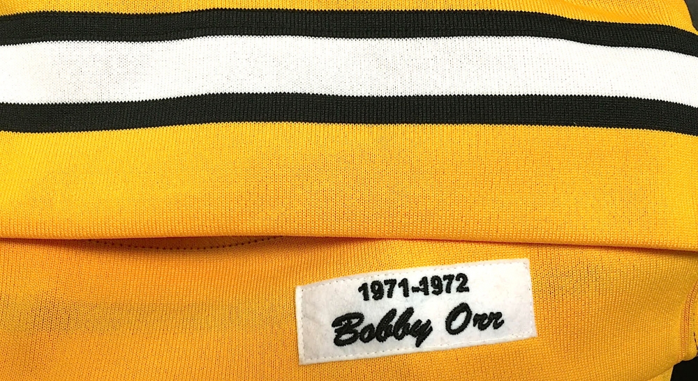 Bobby Orr Signed Authentic Mitchell & Ness 1971-1972 Throwback Bruins On-Ice Game Jersey (Orr COA) at PristineAuction.com Bobby Orr Signed Authentic Mitchell & Ness 1971-1972 Throwback Bruins On-Ice Game Jersey (Orr COA) at PristineAuction.com