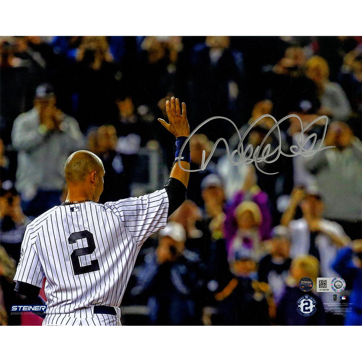 Derek Jeter Signed Yankees "Goodbye to Fans" 8x10 Photo (MLB Hologram) at PristineAuction.com Derek Jeter Signed Yankees "Goodbye to Fans" 8x10 Photo (MLB Hologram) at PristineAuction.com