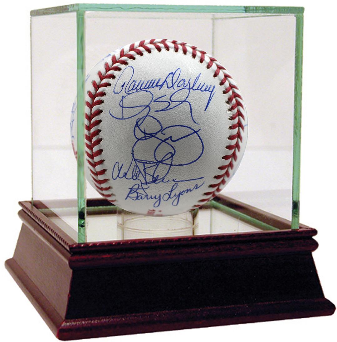 New York Mets 1986 World Series Logo Baseball Team-Signed by (26) with Keith Hernandez, Darryl Strawberry, Dwight Gooden (Steiner COA) at PristineAuction.com New York Mets 1986 World Series Logo Baseball Team-Signed by (26) with Keith Hernandez, Darryl Strawberry, Dwight Gooden (Steiner COA) at PristineAuction.com