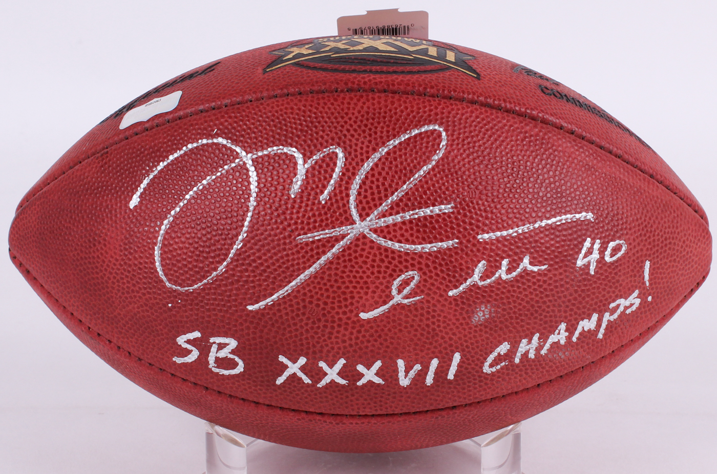 Mike Alstott Signed Super Bowl XXXVII NFL Official Game Ball Inscribed "SB XXXVII Champs!" (Radtke COA) at PristineAuction.com Mike Alstott Signed Super Bowl XXXVII NFL Official Game Ball Inscribed "SB XXXVII Champs!" (Radtke COA) at PristineAuction.com
