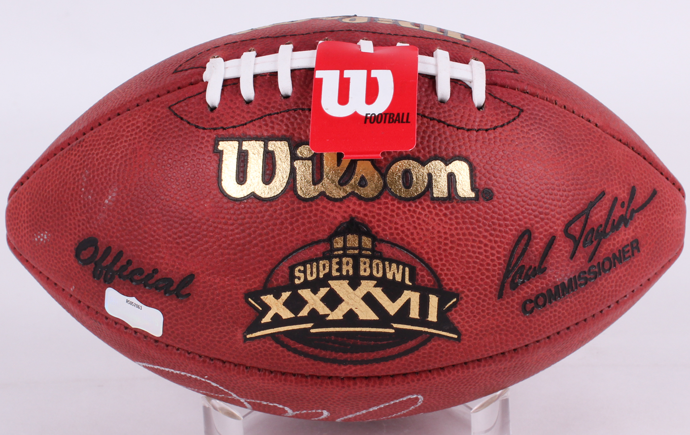 Mike Alstott Signed Super Bowl XXXVII NFL Official Game Ball Inscribed "SB XXXVII Champs!" (Radtke COA) at PristineAuction.com Mike Alstott Signed Super Bowl XXXVII NFL Official Game Ball Inscribed "SB XXXVII Champs!" (Radtke COA) at PristineAuction.com