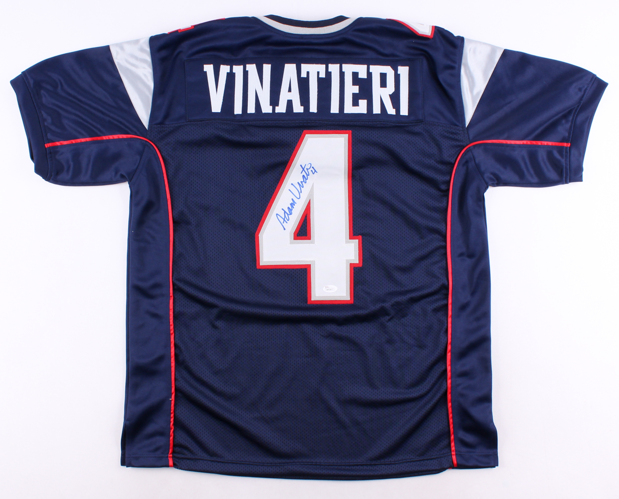 Adam Vinatieri Signed Patriots Jersey (JSA) at PristineAuction.com Adam Vinatieri Signed Patriots Jersey (JSA) at PristineAuction.com