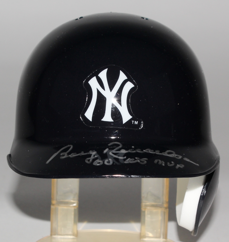 Bobby Richardson Signed Yankees MiniHelmet Inscribed "60 WS MVP" (MAB