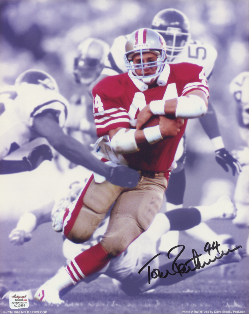 Tom Rathman Signed 49ers 8x10 Photo (Autograph Reference COA ...