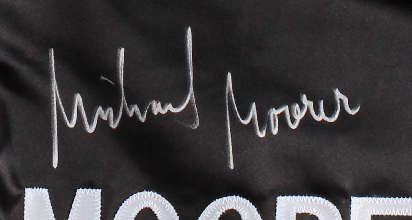 Michael Moore Signed "Double M" Boxing Shorts (JSA COA) at PristineAuction.com Michael Moore Signed "Double M" Boxing Shorts (JSA COA) at PristineAuction.com