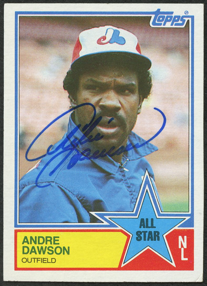 Andre Dawson Signed 1983 Topps #402 All Star (Autograph Reference COA) at PristineAuction.com Andre Dawson Signed 1983 Topps #402 All Star (Autograph Reference COA) at PristineAuction.com