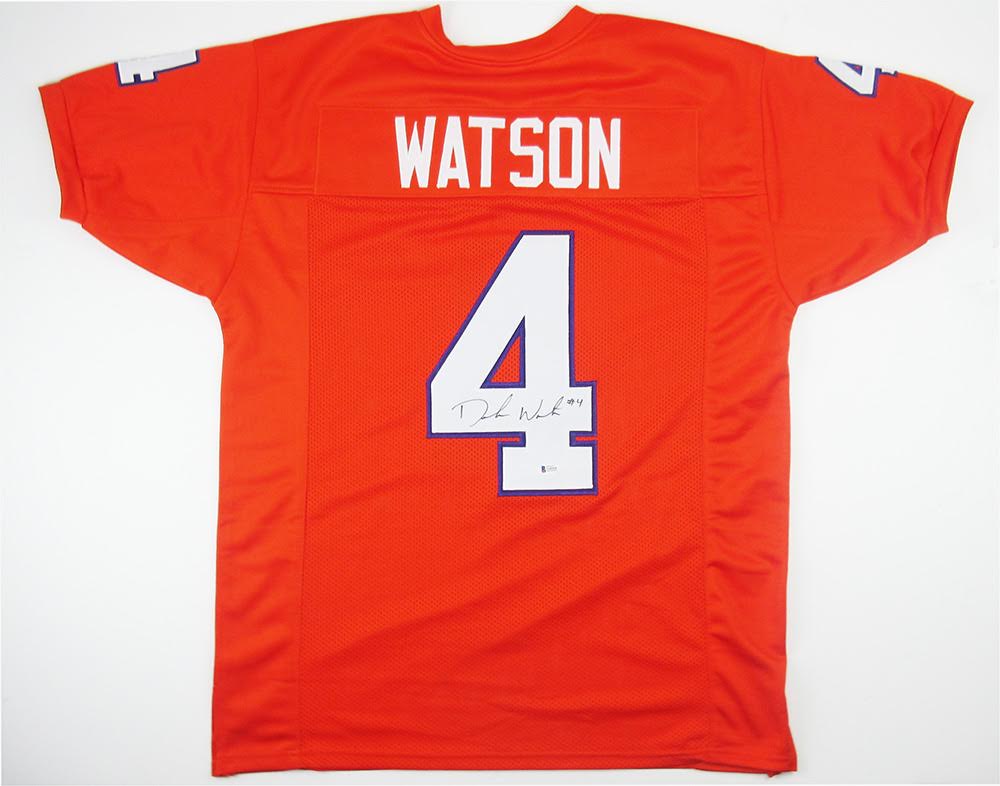 Deshaun Watson Signed Clemson Tigers Jersey (Beckett COA) at PristineAuction.com Deshaun Watson Signed Clemson Tigers Jersey (Beckett COA) at PristineAuction.com