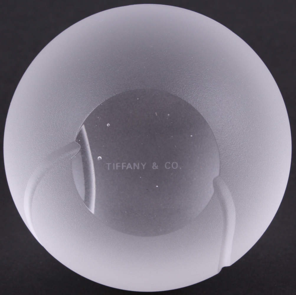 Tiffany & Co. Crystal Tennis Ball at PristineAuction.com Tiffany & Co. Crystal Tennis Ball at PristineAuction.com