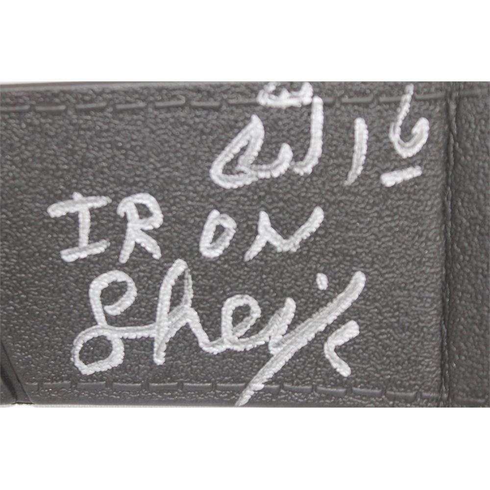 Iron Sheik & Nikolai Volkoff Signed Tag Team Wrestling Champions Belt with Inscription (JSA COA) at PristineAuction.com Iron Sheik & Nikolai Volkoff Signed Tag Team Wrestling Champions Belt with Inscription (JSA COA) at PristineAuction.com