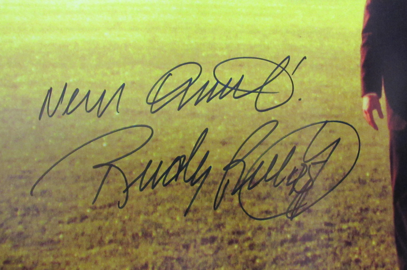 Rudy Ruettiger Signed "Rudy" 27" x 40" Movie Poster Photo Inscribed "Never Quit!" (JSA Hologram) at PristineAuction.com Rudy Ruettiger Signed "Rudy" 27" x 40" Movie Poster Photo Inscribed "Never Quit!" (JSA Hologram) at PristineAuction.com