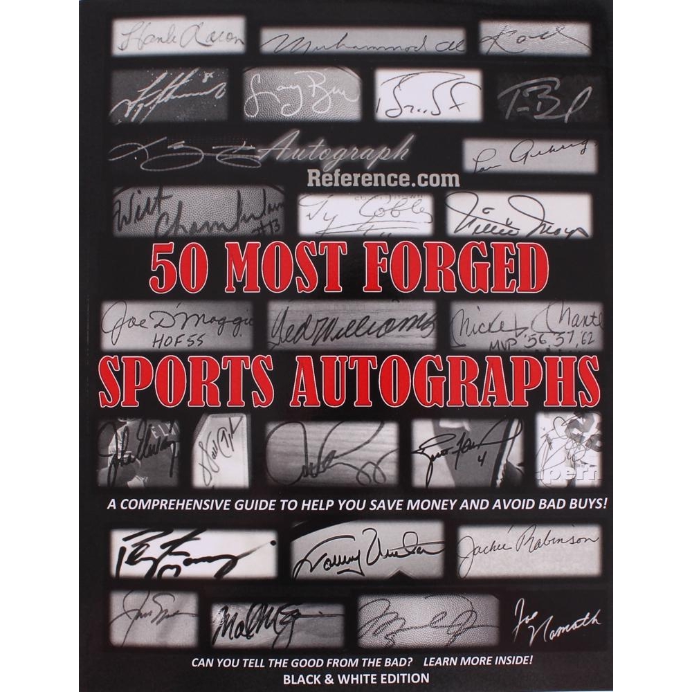 50 Most Sports Autographs Autograph Reference Book Pristine