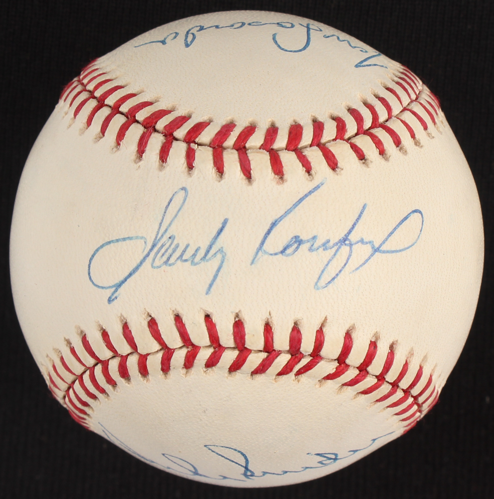 Sandy Koufax, Tom Lasorda & Duke Snider Signed ONL Baseball (JSA LOA) at PristineAuction.com Sandy Koufax, Tom Lasorda & Duke Snider Signed ONL Baseball (JSA LOA) at PristineAuction.com