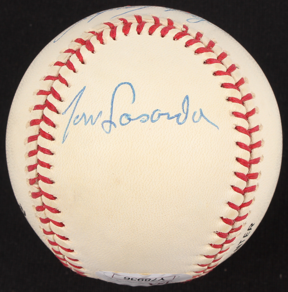 Sandy Koufax, Tom Lasorda & Duke Snider Signed ONL Baseball (JSA LOA) at PristineAuction.com Sandy Koufax, Tom Lasorda & Duke Snider Signed ONL Baseball (JSA LOA) at PristineAuction.com