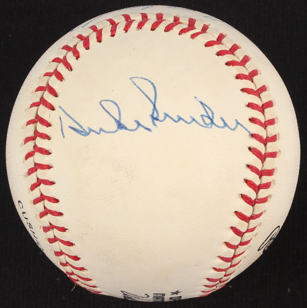 Sandy Koufax, Tom Lasorda & Duke Snider Signed ONL Baseball (JSA LOA) at PristineAuction.com Sandy Koufax, Tom Lasorda & Duke Snider Signed ONL Baseball (JSA LOA) at PristineAuction.com
