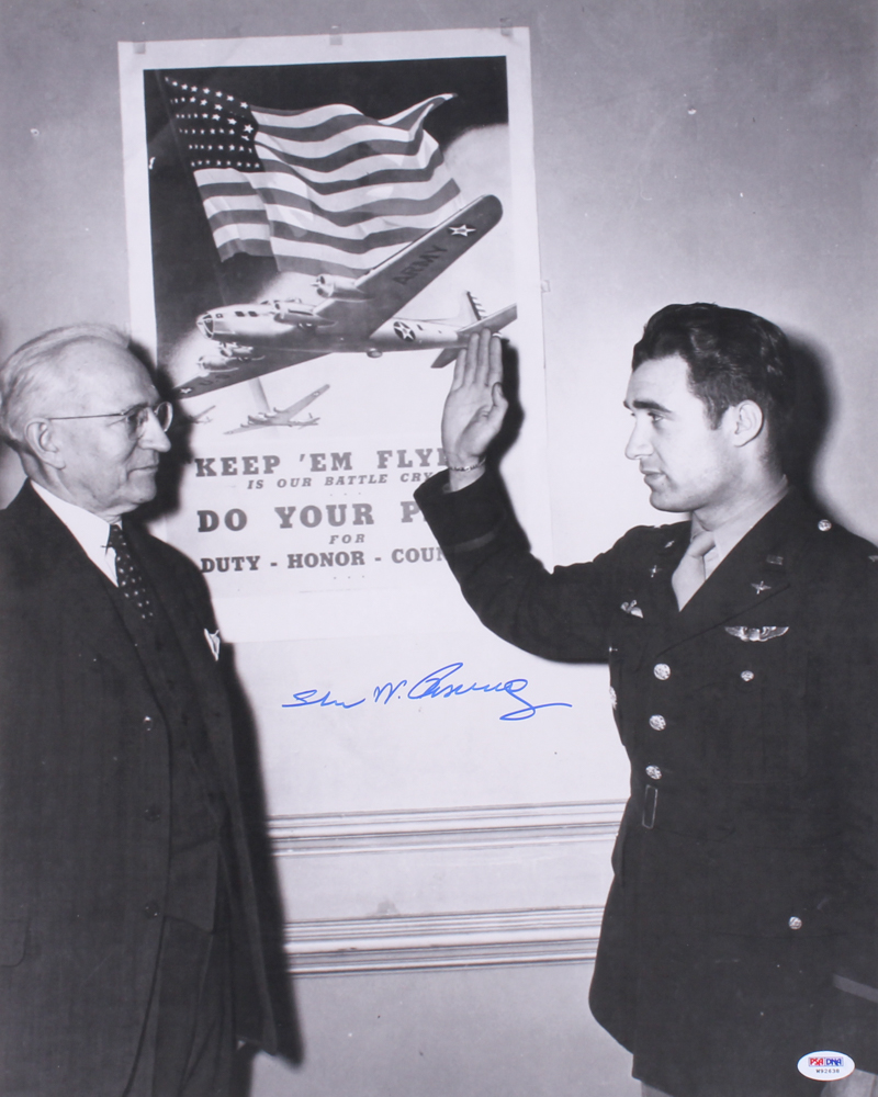 Steve Pisanos Signed "Swearing Into America" 16" x 20" Photo (PSA COA) at PristineAuction.com Steve Pisanos Signed "Swearing Into America" 16" x 20" Photo (PSA COA) at PristineAuction.com