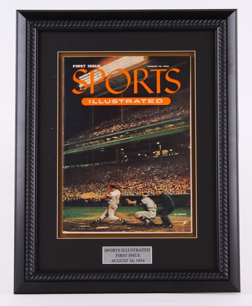 1954 First Issue Sports Illustrated 14.5" x 18.5" Custom Framed