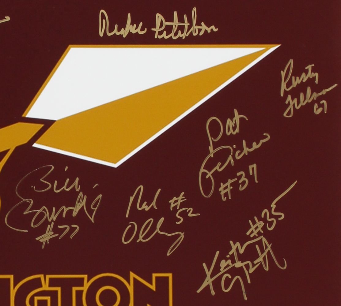 Redskins 16x20 Photo Signed By (15) with Bill Brundige, Fred Dean, Pat Fischer, Keith Griffin, Roy Jefferson, Jimmie Jones, Paul Laaveg, Ron McDole, Mike Nelms (MAB Hologram) at PristineAuction.com Redskins 16x20 Photo Signed By (15) with Bill Brundige, Fred Dean, Pat Fischer, Keith Griffin, Roy Jefferson, Jimmie Jones, Paul Laaveg, Ron McDole, Mike Nelms (MAB Hologram) at PristineAuction.com