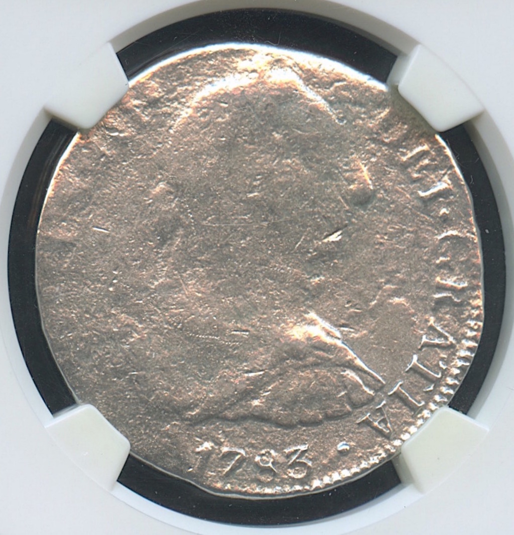 1783 8 Reales MO FF Silver Shipwreck Coin from the El Cazador (NGC Encapsulated) at PristineAuction.com 1783 8 Reales MO FF Silver Shipwreck Coin from the El Cazador (NGC Encapsulated) at PristineAuction.com