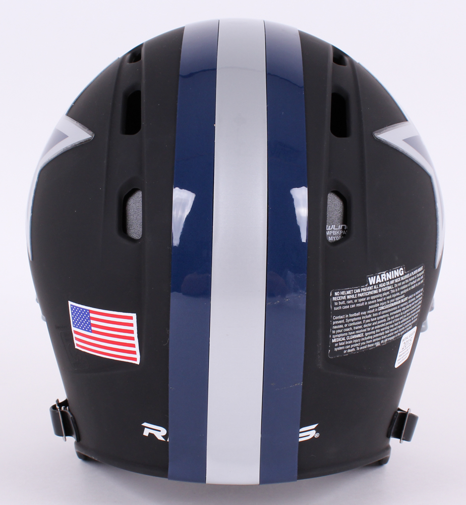Dallas Cowboys Custom Matte Black Full-Size Authentic Proline Helmet at PristineAuction.com Dallas Cowboys Custom Matte Black Full-Size Authentic Proline Helmet at PristineAuction.com