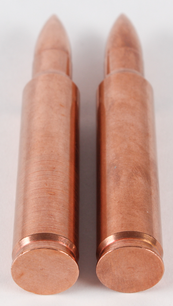 Lot of (2) 8 oz .999 Fine Copper Bullion Bullets at PristineAuction.com Lot of (2) 8 oz .999 Fine Copper Bullion Bullets at PristineAuction.com