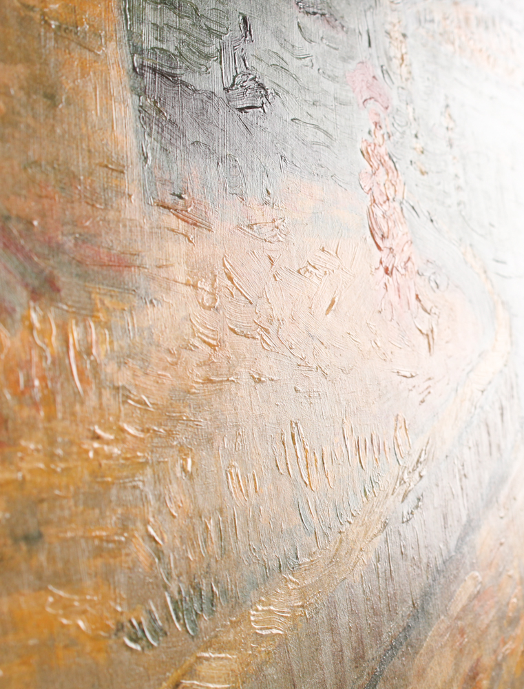 Van Gogh LE "The Bridges of Asnieres" 23" x 28" Custom Framed Giclee Embellished Reproduction On Canvas (A.R.T. COA) at PristineAuction.com Van Gogh LE "The Bridges of Asnieres" 23" x 28" Custom Framed Giclee Embellished Reproduction On Canvas (A.R.T. COA) at PristineAuction.com