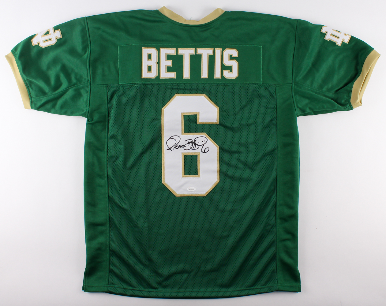 Jerome Bettis Signed Notre Dame Fighting Irish Jersey (JSA COA) at PristineAuction.com Jerome Bettis Signed Notre Dame Fighting Irish Jersey (JSA COA) at PristineAuction.com