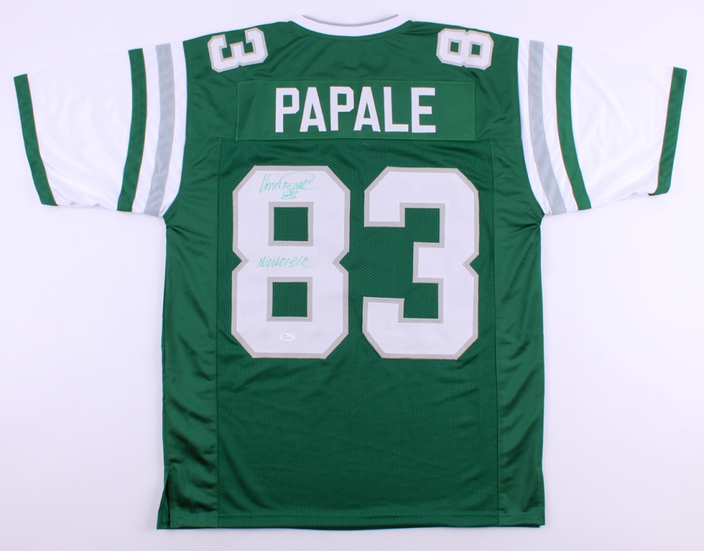 Vince Papale Signed Eagles Jersey Inscribed "Invincible" (JSA COA) at PristineAuction.com Vince Papale Signed Eagles Jersey Inscribed "Invincible" (JSA COA) at PristineAuction.com
