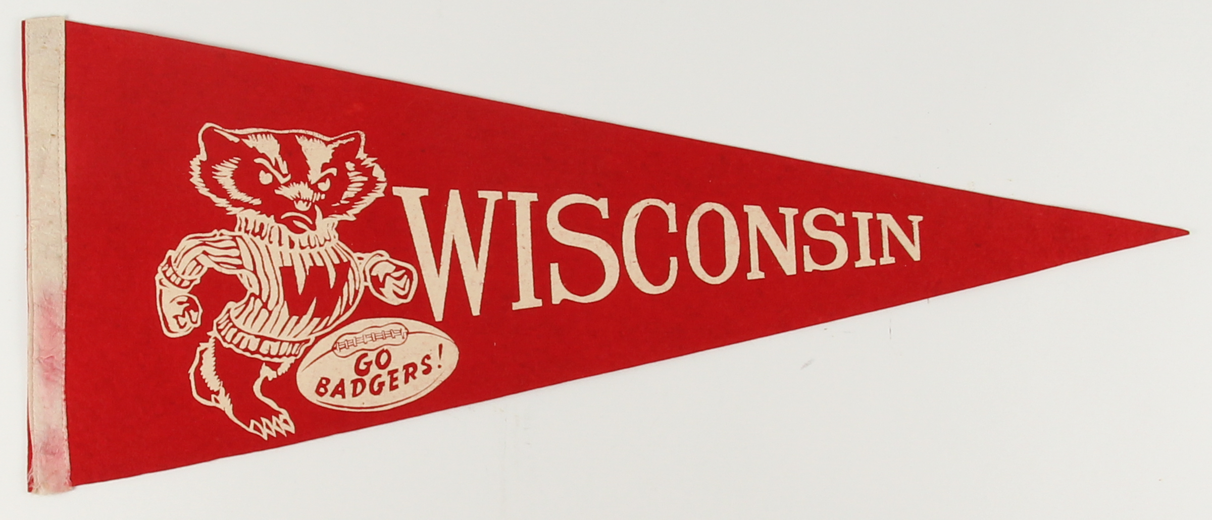Vintage Wisconsin Badgers Pennant at PristineAuction.com Vintage Wisconsin Badgers Pennant at PristineAuction.com