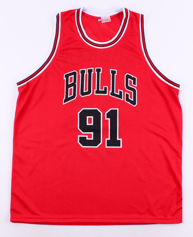 Dennis Rodman Signed Bulls Jersey (JSA COA) at PristineAuction.com Dennis Rodman Signed Bulls Jersey (JSA COA) at PristineAuction.com