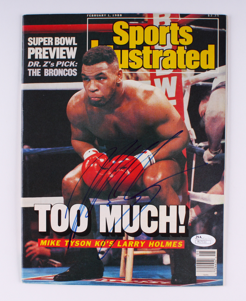 Mike Tyson Signed 1988 Sports Illustrated Magazine (JSA COA) at PristineAuction.com Mike Tyson Signed 1988 Sports Illustrated Magazine (JSA COA) at PristineAuction.com